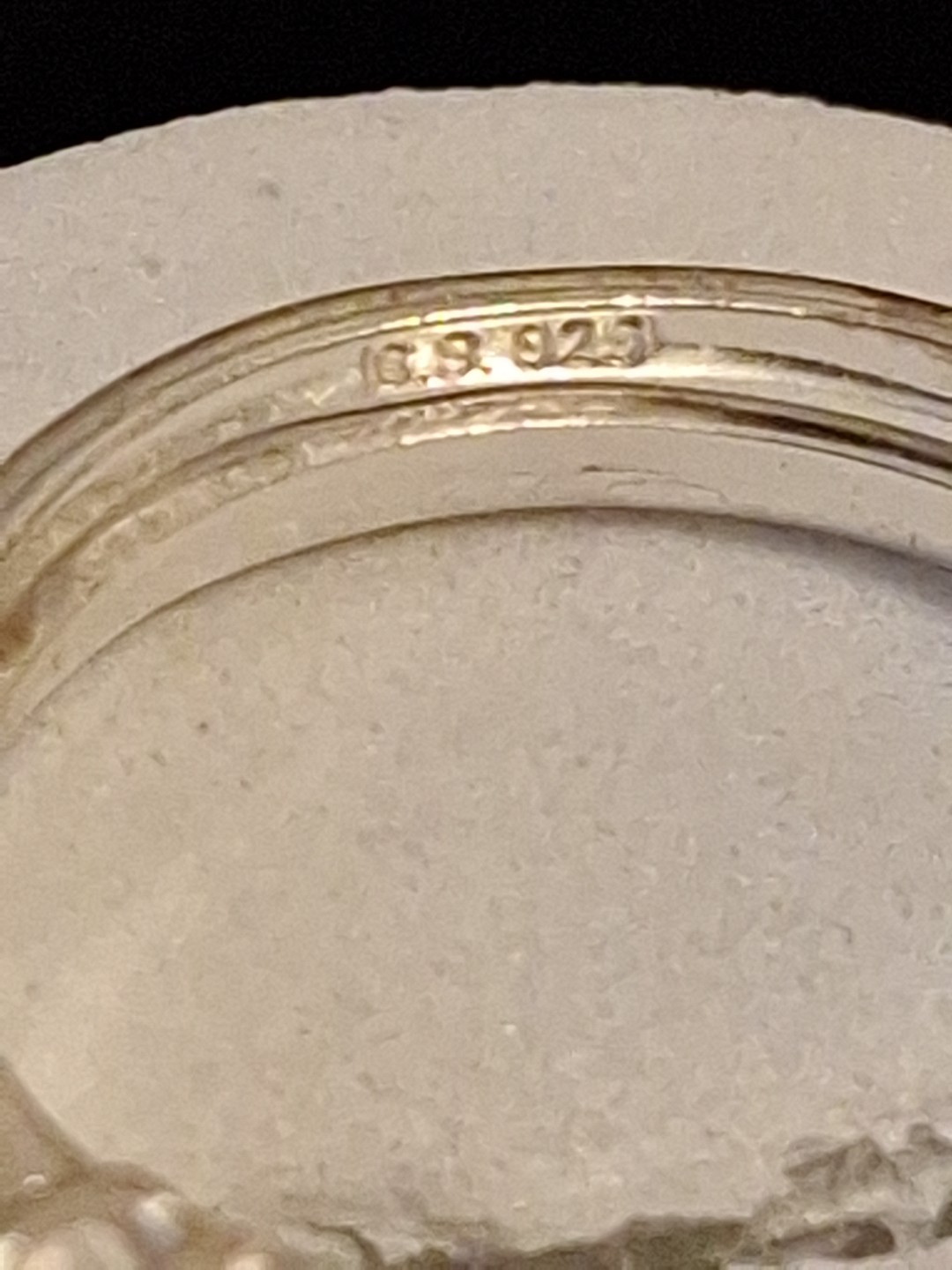 Signed Sterling 925 interchangeable Round Solitai… - image 5