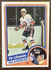 PAT LAFONTAINE RC ? 1984-85 Topps Hockey NHL Rookie Card #96 HOF. rookie card picture