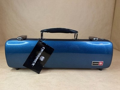 Crossrock Flute Case, Fiberglass Hardshell With Backpack Straps, Blue CRF1000FL