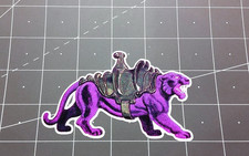 Masters of the Universe MOTU Panthor cardback art vinyl decal sticker He-Man