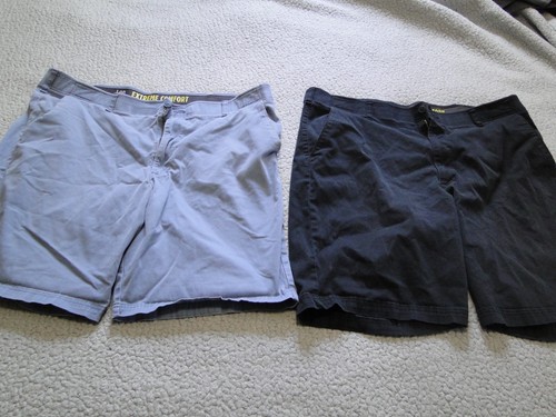 Lot 2 pair Black & Blue Men's 42" x 10" Lee Extreme Comfort Performance Stretch!