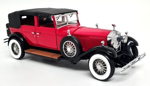 Franklin 1/24 - Rolls Royce Phantom I Cabriolet De Ville Red Diecast Model Car - Picture 12 of 13