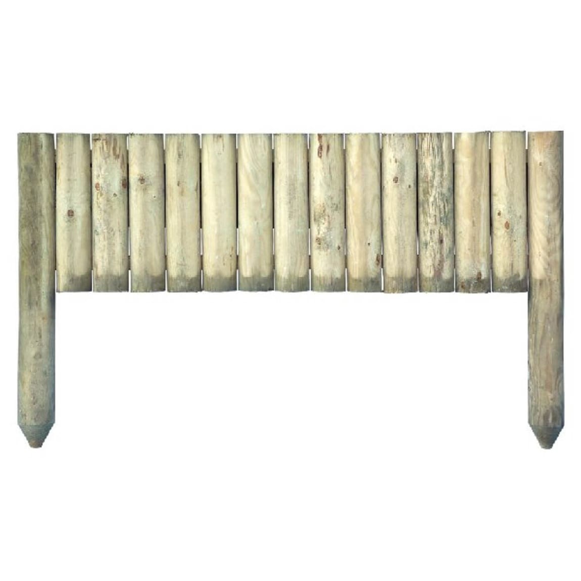 1.8m Garden Border Edging Picket Fence for Lawn Border Wood Effect Edge Panel