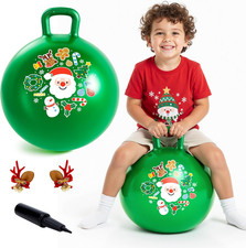 Hopper Ball for Kids 18In Sit on Bouncy Balls with Handle for Indoor Outdoor Act