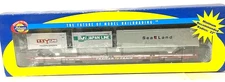 RTR Athearn #74209 85'All Purpose Flat Car-railer Train #970730W/3 CONTAINERS