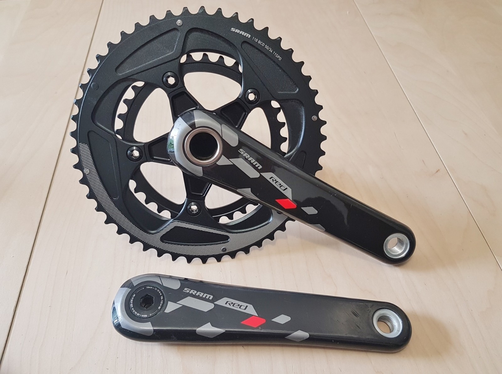 Pédalier Sram RED Carbon GXP 11S pour remplacer une transmission de route usée