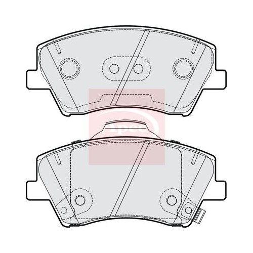 For HYUNDAI NEXO FE 2018 on BRAKE PADS (FRONT) (R90) PAD2226