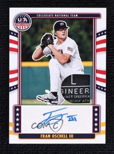 2024 Panini Stars and Stripes Laundry Tag 3/4 Fran Oschell III Patch Auto 0j81