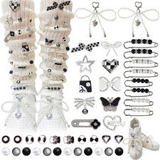 Alloy Shoe and Sock Charms   Fashionable Pins for Sneakers and Accessories