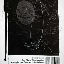 Felix Droese Das Blaue Wunder Ausstellungsplakat Lübeck sign Offsetdruck 1992