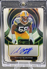 2025 Panini Select Isaiah McDuffie Select Signatures White Prizm Auto /50