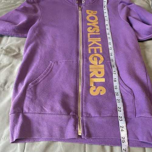 Boys Like Girls Band Hoodie Small Sweatshirt Y2K Pop-Punk Alt Emo Zip Gold VTG - Picture 6 of 13