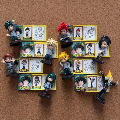 My Hero Academia Choco Egg Mini Figure Set of 8 Deku Bakugo Uraraka Tsuyu