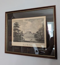 Antique Framed Engraving Cusworth Hall Doncaster Thomas Malton