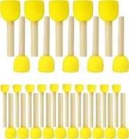 30 StüCk Schwammstupf Pinsel Set, Runde SchwäMme Tupfpinsel Set FüR DIY Malerei