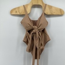 Aerie One Piece Full Coverage Tie Front Women's Swimsuit - Stylish  Chic