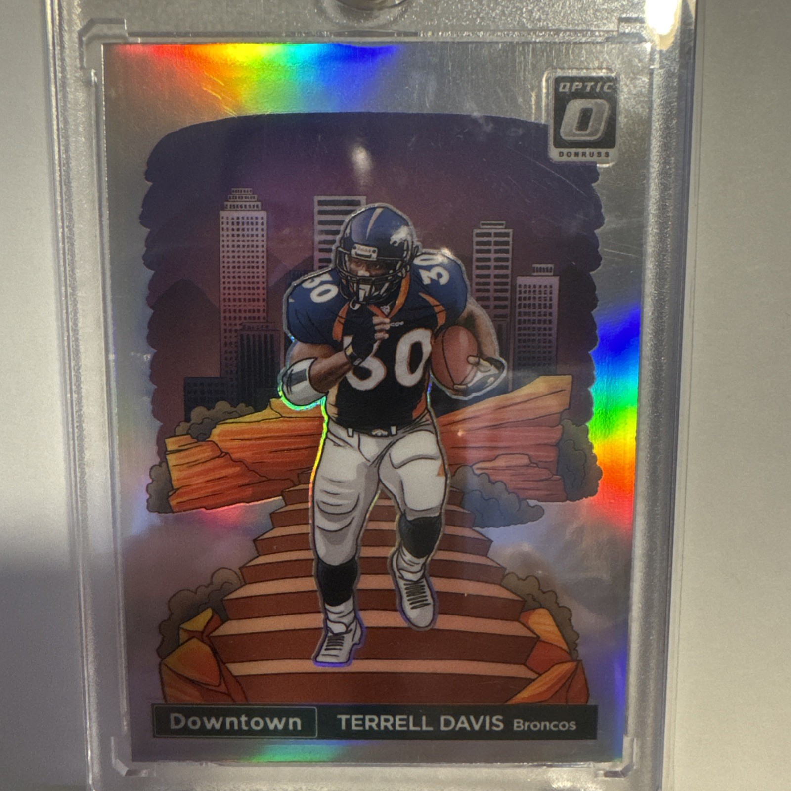 2024 Panini Donruss Optic Downtown Prizm Terrell Davis #24 Broncos NFL