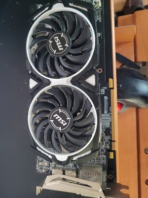 MSI RADEON RX 580 ARMOR 8G OC VIDEO CARD WITH HEATSINK AND COOLING FAN