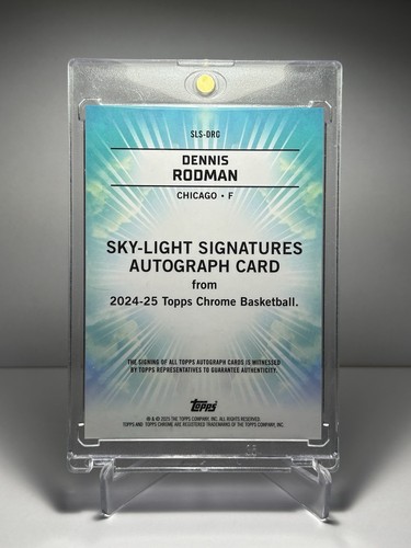 2024-25 Topps Chrome - Sky-Light Dennis Rodman #SLS-DRO /50 Gold Geometric - Picture 3 of 4