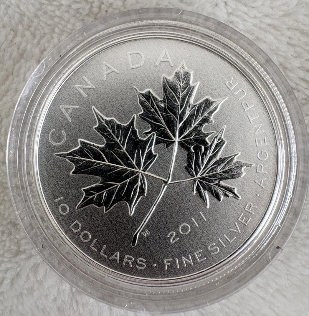 Canadian Maple Leaf Uncertified Silver Bullion Coins 2011 for sale