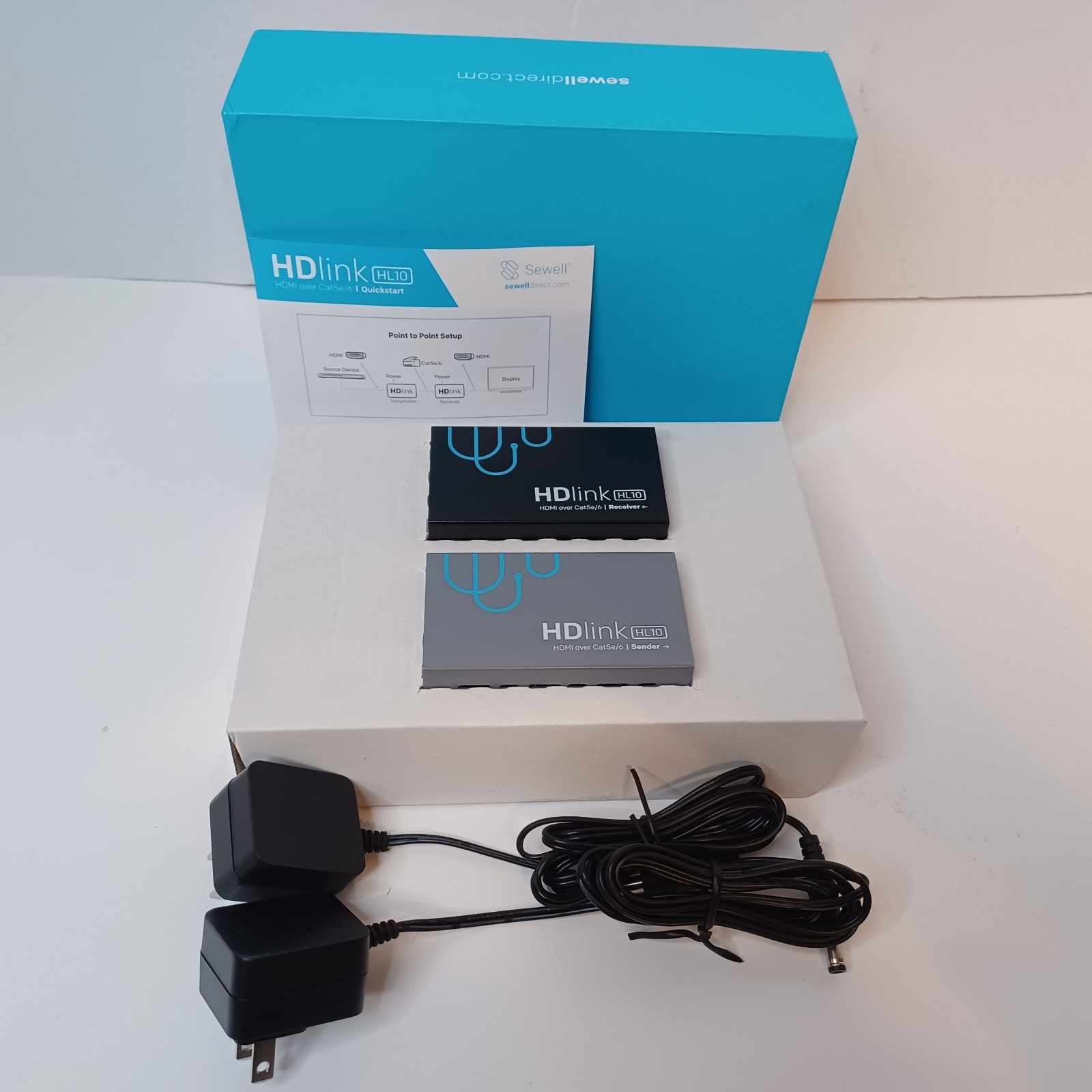 Sewell Direct SW-29969 Over 175ft 1080p HD-Link HDMI Over Single Cat5 Extender