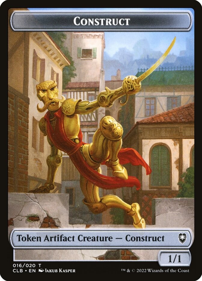 Construct Token (016) Commander Legends: Battle for Baldur's Gate CLB MTG Magic