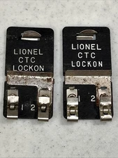 Lionel O & O-27 Gauge CTC Track Power Clip Lockon Lot of 2
