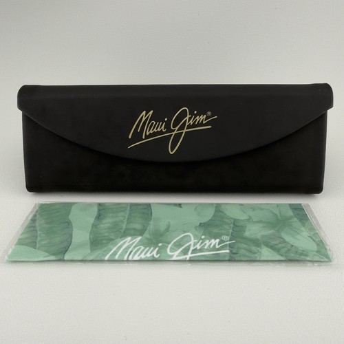 Maui Jim Small Black Trifold Glasses Case Cleaning Cloth