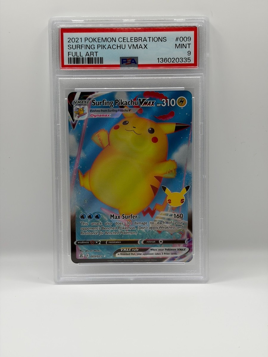 Surfing Pikachu VMAX 009/025 Celebrations Holo for sale online | eBay