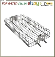 only fire 6042 Chrome Plating Steel Flat Grill Rotisserie Basket for Most Gr...