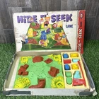 Vintage Ideal Hide & Seek Game Complete Retro Board Game Movie Prop