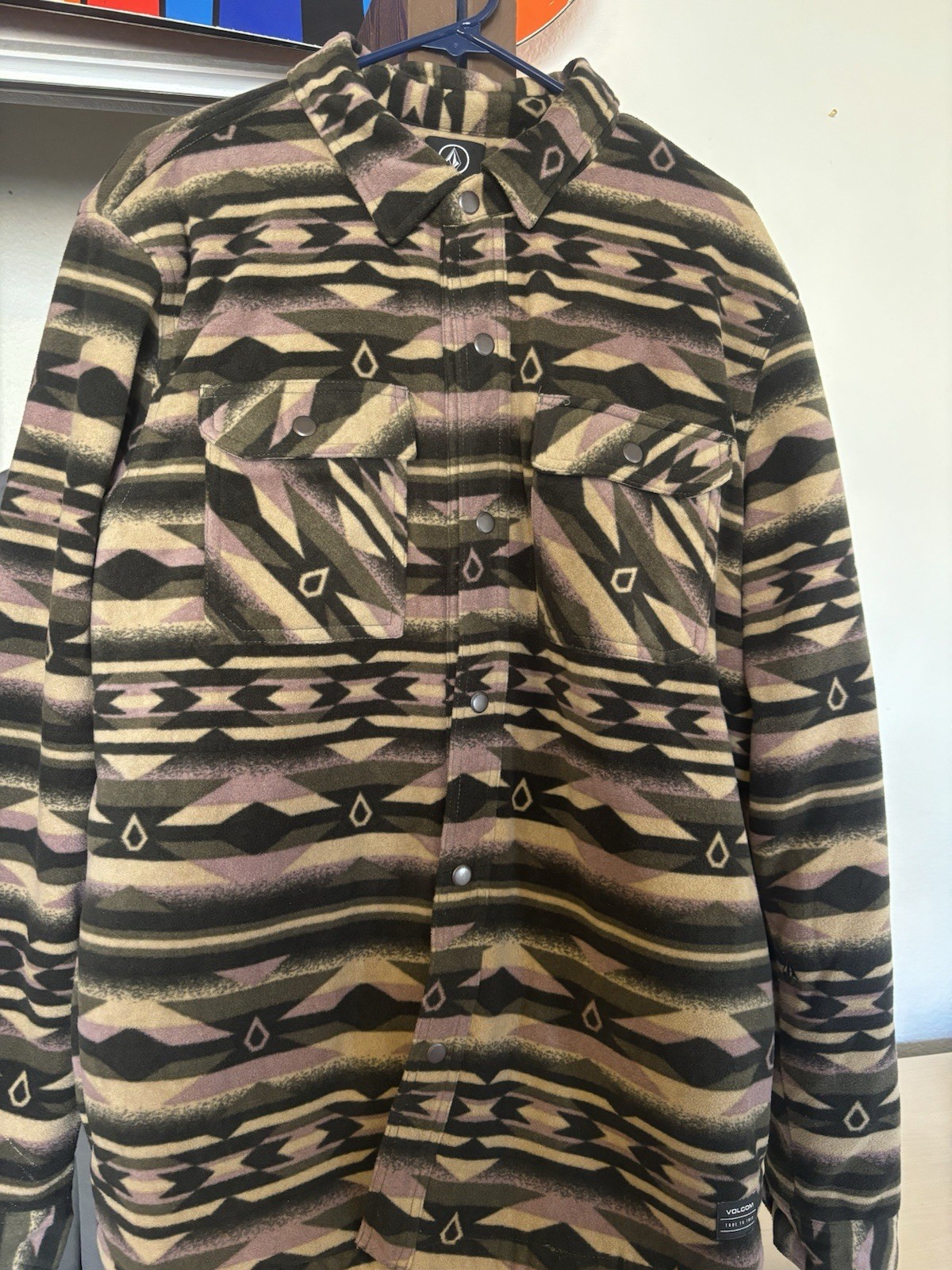 Volcom Native Print Shirt Jacket - image 1