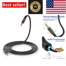 6ft Gold-Plated 3.5mm AUX Male-to-Male Audio Cable for Versatile Use