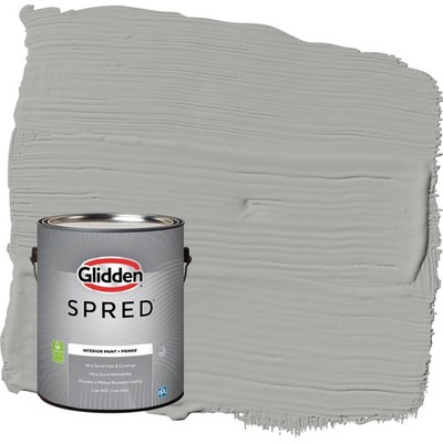 Spred Grab-N-Go Precipitation / Gray Flat Interior Paint W/ Primer 1 Gallon