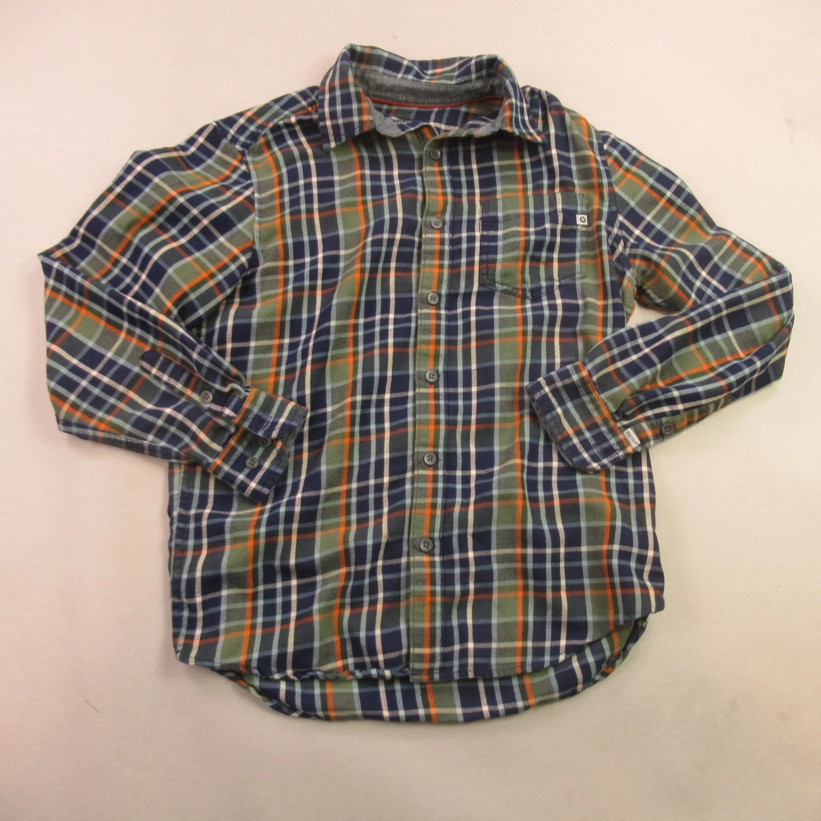 Marmot Shirt Mens Small Long Sleeve Button Up Pocket Outdoors Plaid Casual