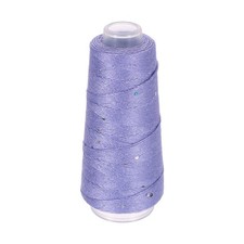 Cotton Silk Yarn Cotton Silk Blend Sparkly Yarn with Sequins, 50g (Dawn Purple)