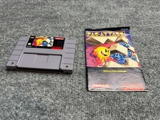 Pac-Attack (Super Nintendo Entertainment System, 1993) Tested w Manual