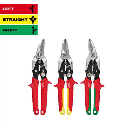 Left, Right, and Straight Aviation Snips Set (3-Pack)
