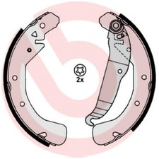 Brembo Bremsbackensatz hinten 93284576 90512792 91158369 93195331 | 23800732