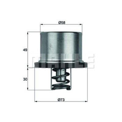 MAHLE Thermostat Kühlmittel mit Dichtung 75°C THD 1 75