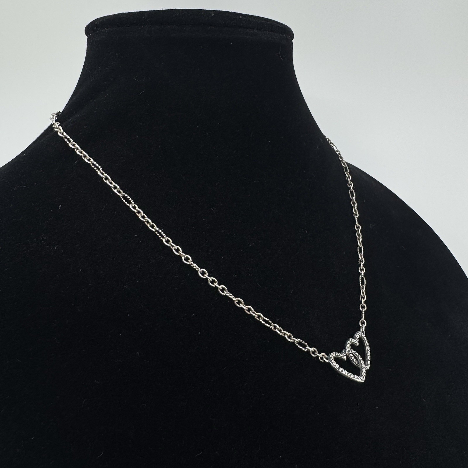 James Avery Double Heart Interlocking Linked Pend… - image 2