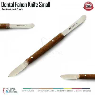 SMIZDENTAL Dental Lab Wax Mixing Fahen Small Wooden Handle Carving Lab Technician Tools