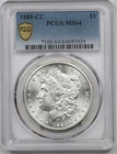 1885-CC $1 PCGS MS 64 (Better Date) Morgan Silver Dollar