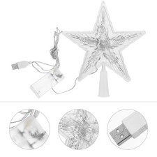 1 PC Topper Star Star a punti STAR Night Light senza batteria (bianco)