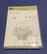 Stampin' Up Blossoming Basket New Rubber stamp set