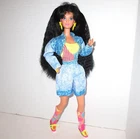 Vintage 1990 All American KIRA Barbie Doll Reebok #9427 Mattel GUC