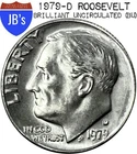 1979-D Roosevelt Dime 10c - BRILLIANT UNCIRCULATED (BU)