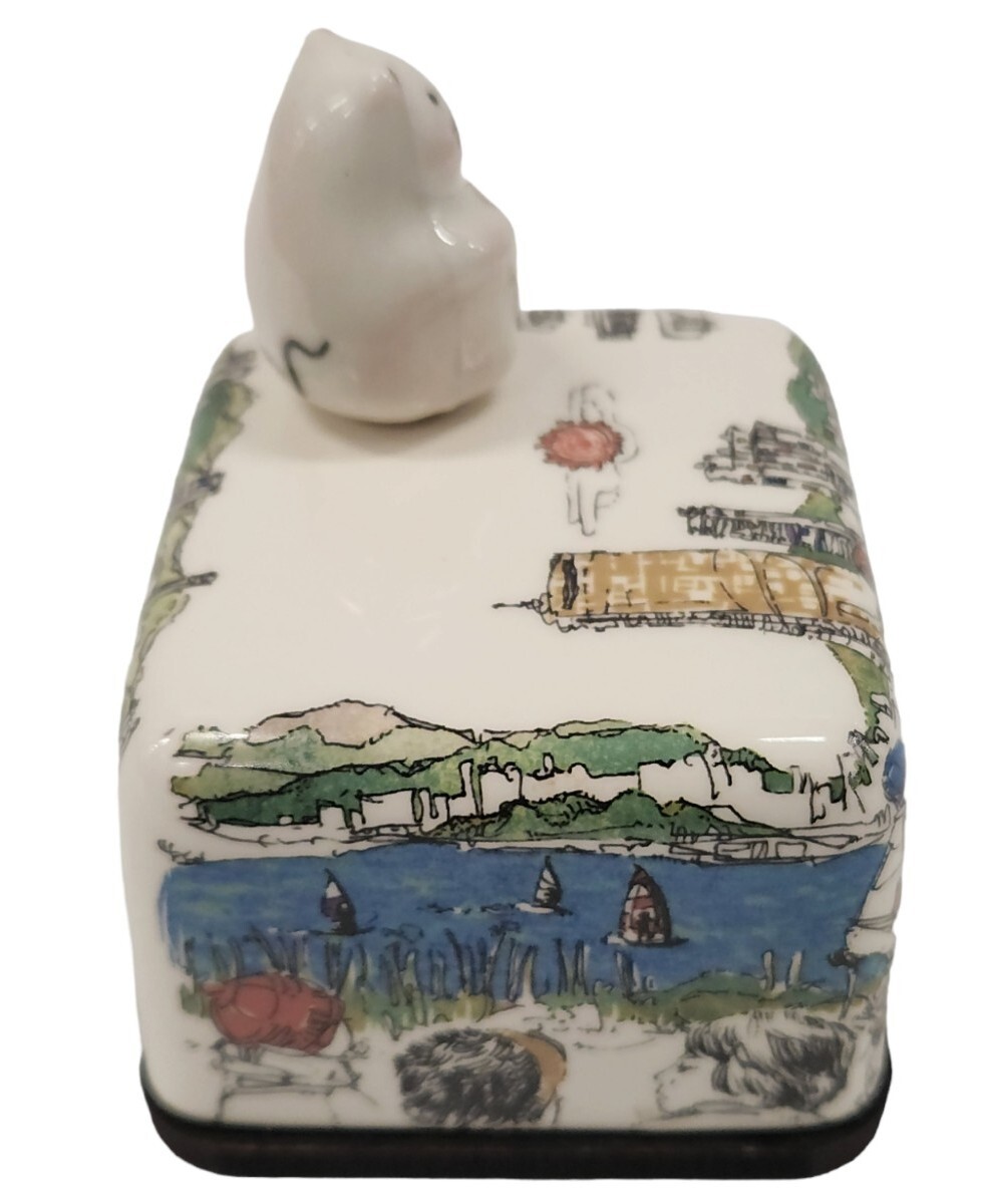 Moony Orgel Music Box From Korea Signed Spins Song Handmade
