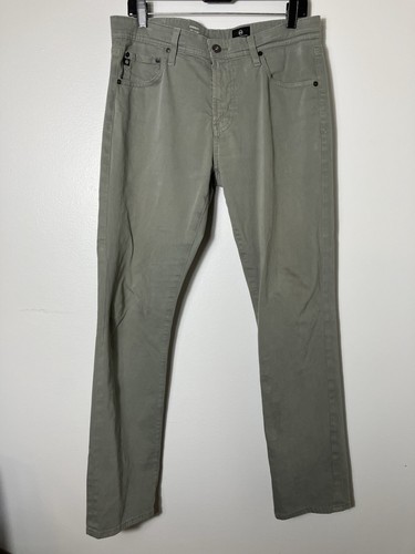 adriano goldschmied jeans Everett Straight Mens Sz 33/32 Green Casual Preppy
