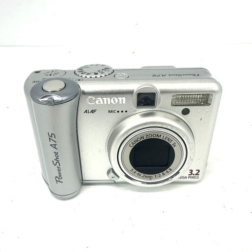 Canon PowerShot A75 Silver 1.8" LCD 3.2MP Digital Camera 3X Optical Zoom Tested - Picture 5 of 8